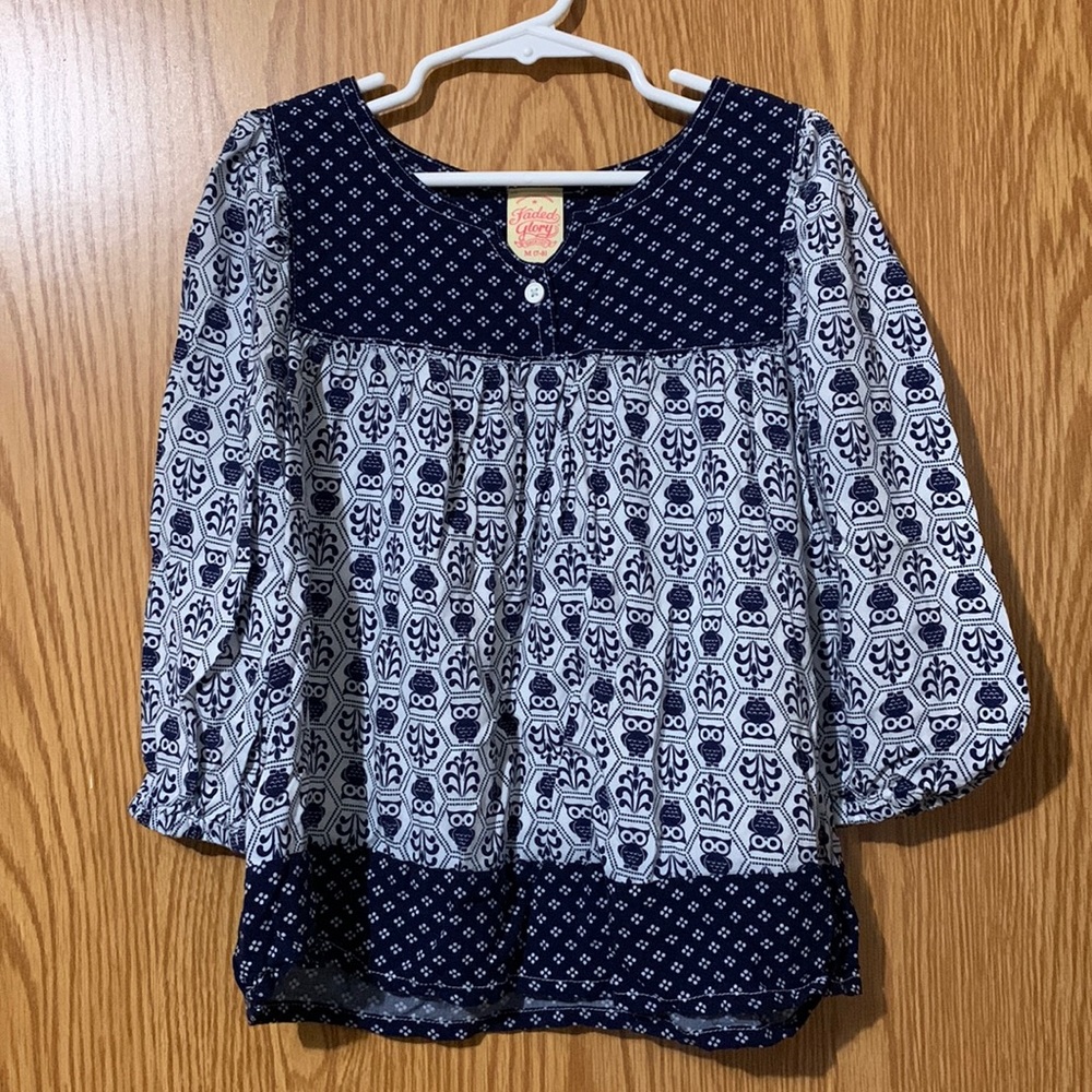 Girls owl shirt